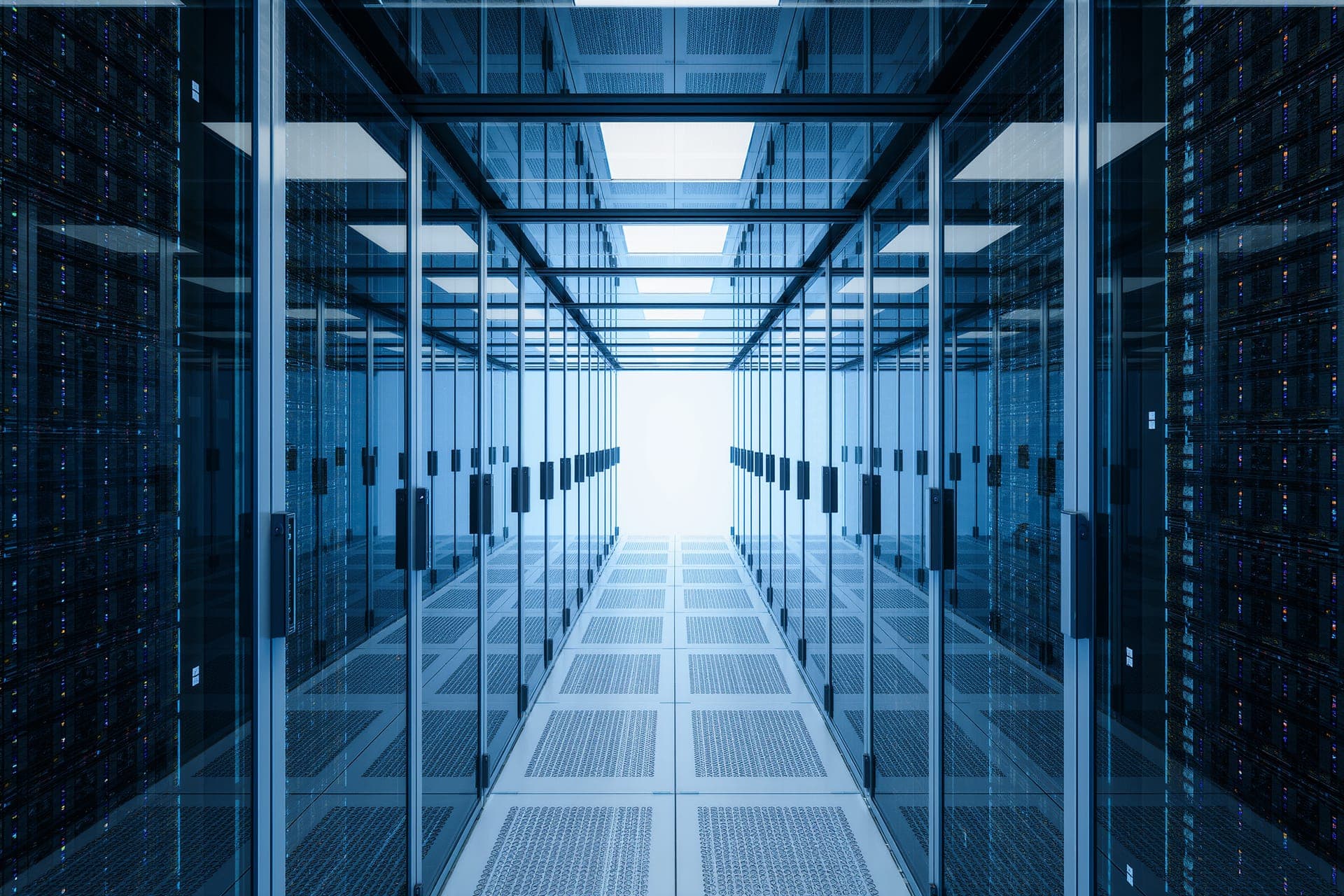 Cold aisle containment corridor in a data center