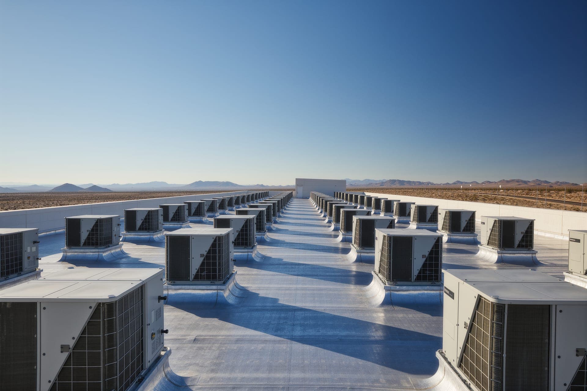 Fleet of rooftop units under a Bleuwave maintenance agreement