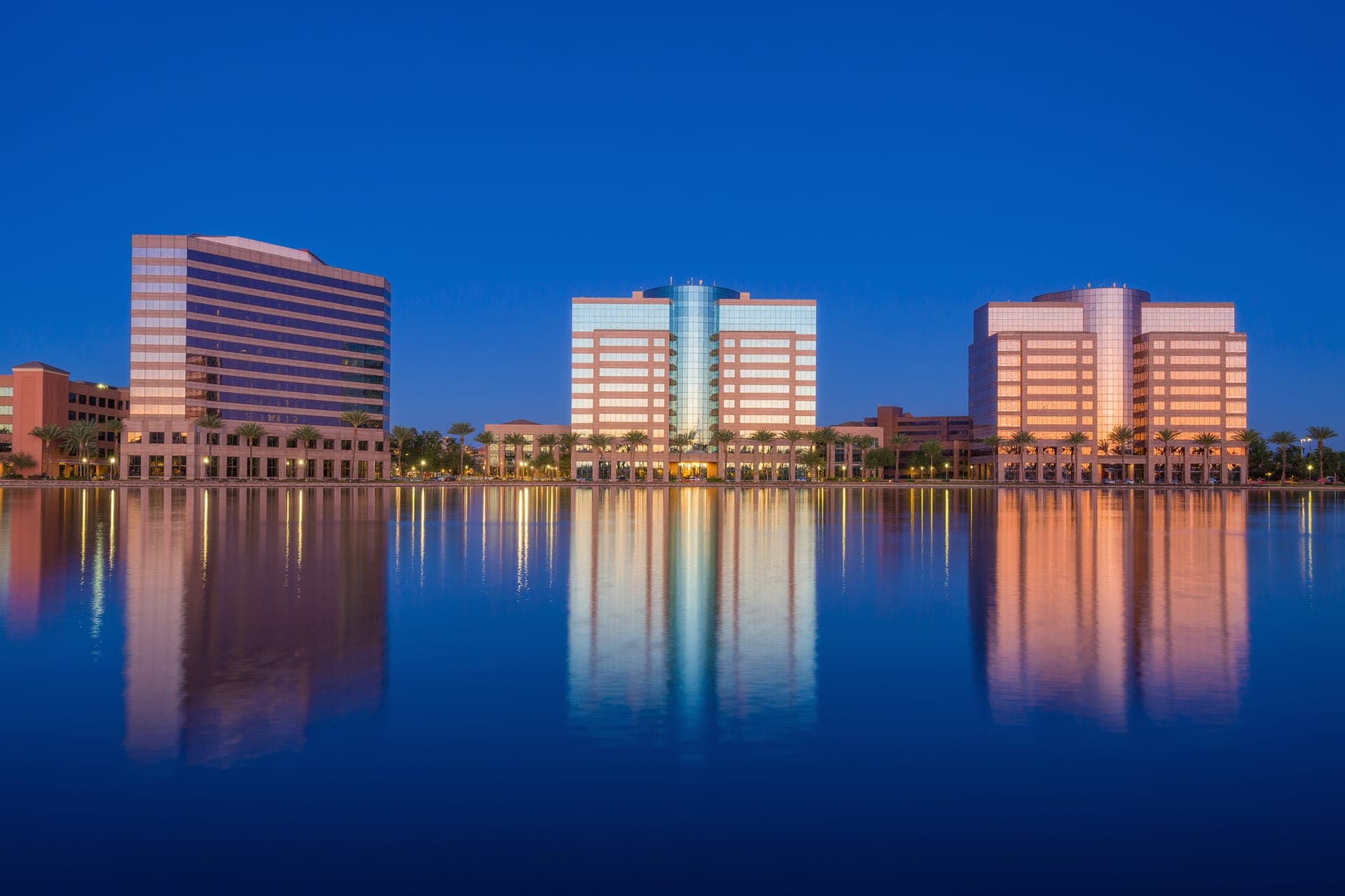 Tempe, Arizona skyline — home of Bleuwave Commercial HVAC